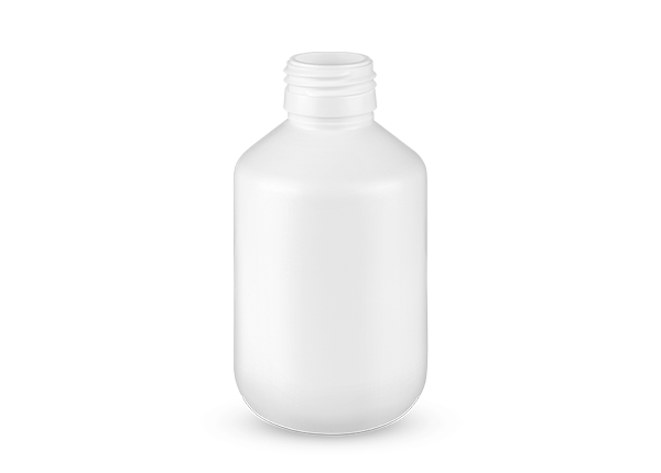 Bottle 150ml in HDPE, neck 28mm